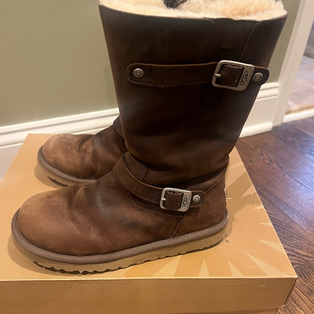 UGG Chestnut Leather Boots